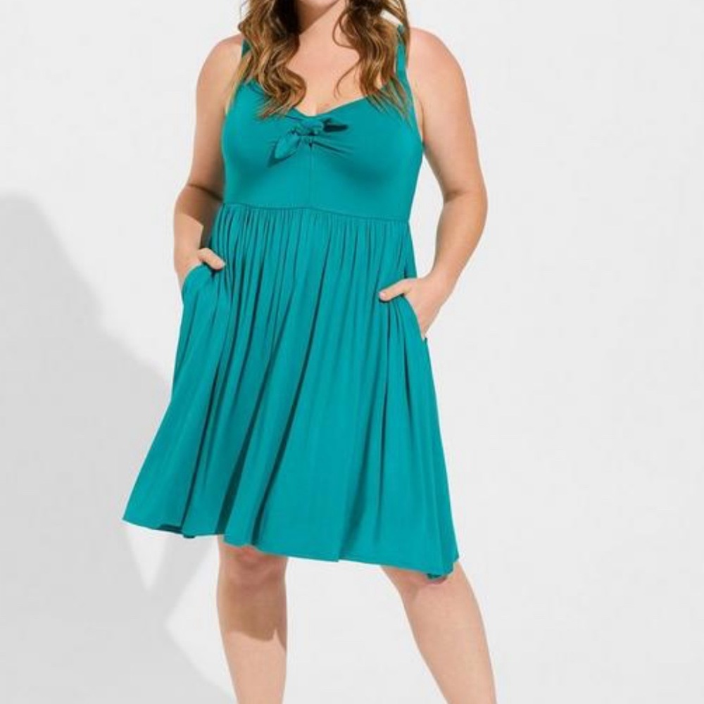 Teal Skater Dress size 6